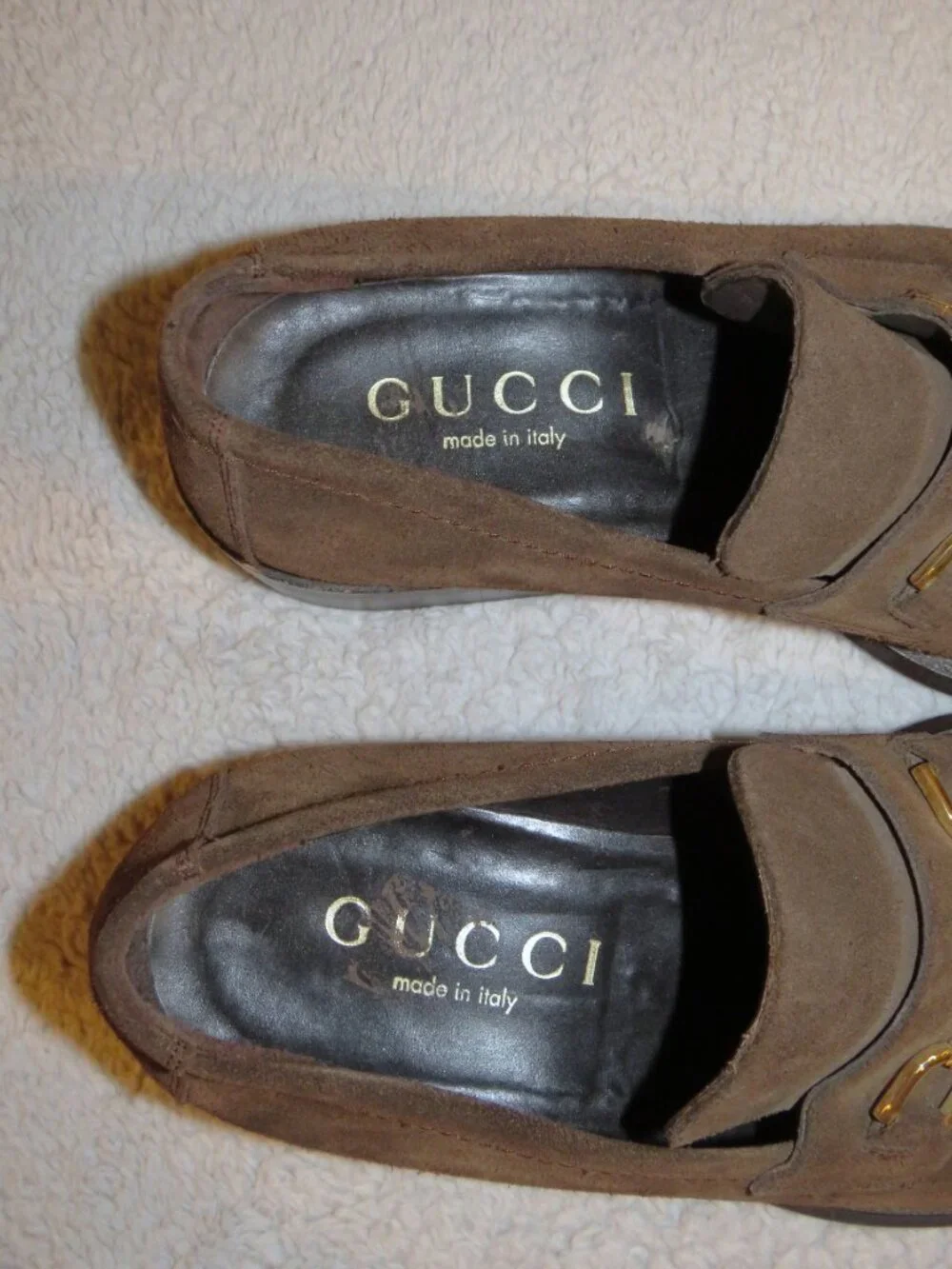 Gucci Tom Ford Era Brown Suede Leather Bit Loafers 40 E US 7